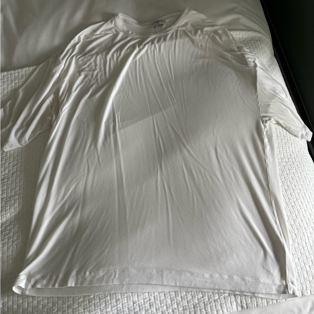 Babaton White Crew Neck Tee